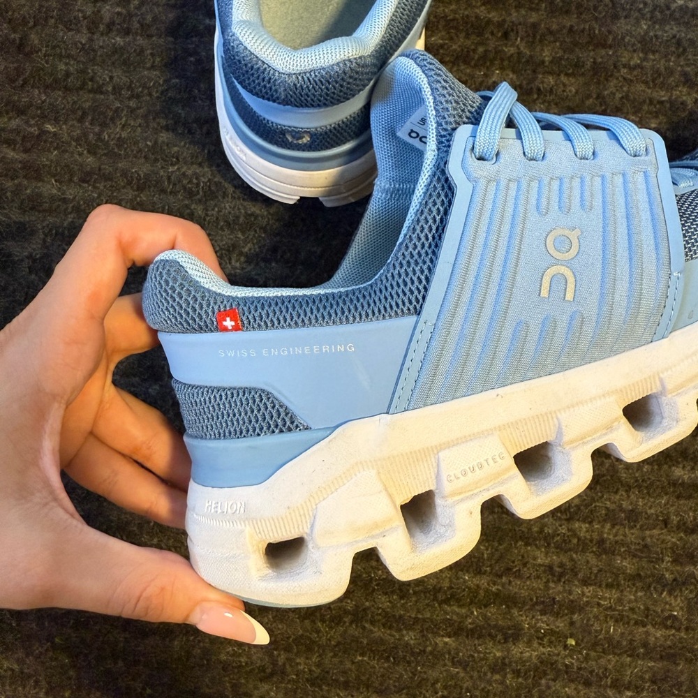 On Running Light Blue Performance Sneakers - Picture 4 of 5